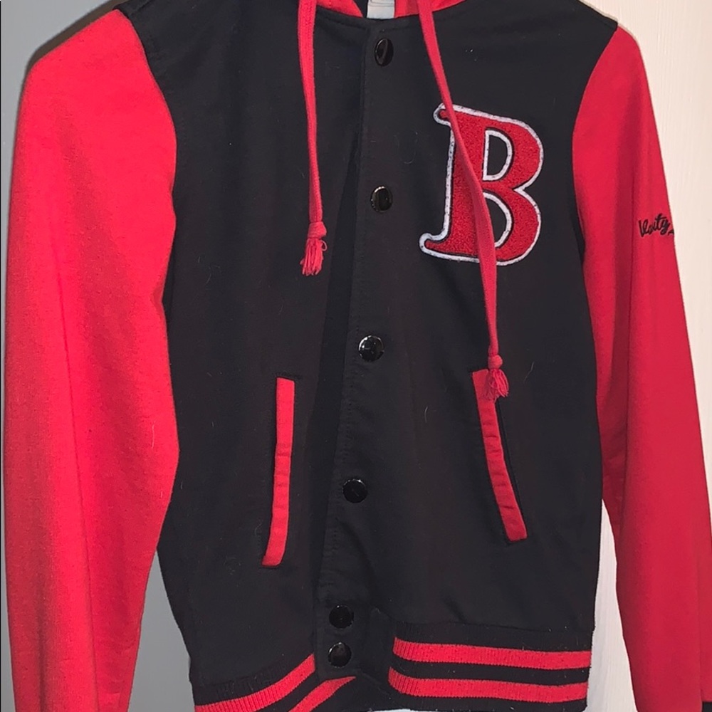 Love-Tree Button up varsity jacket